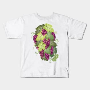 Bunches Of Grapes Kids T-Shirt